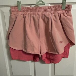 2/$28 Bo+tee Healthy Layered Running Shorts Size Large